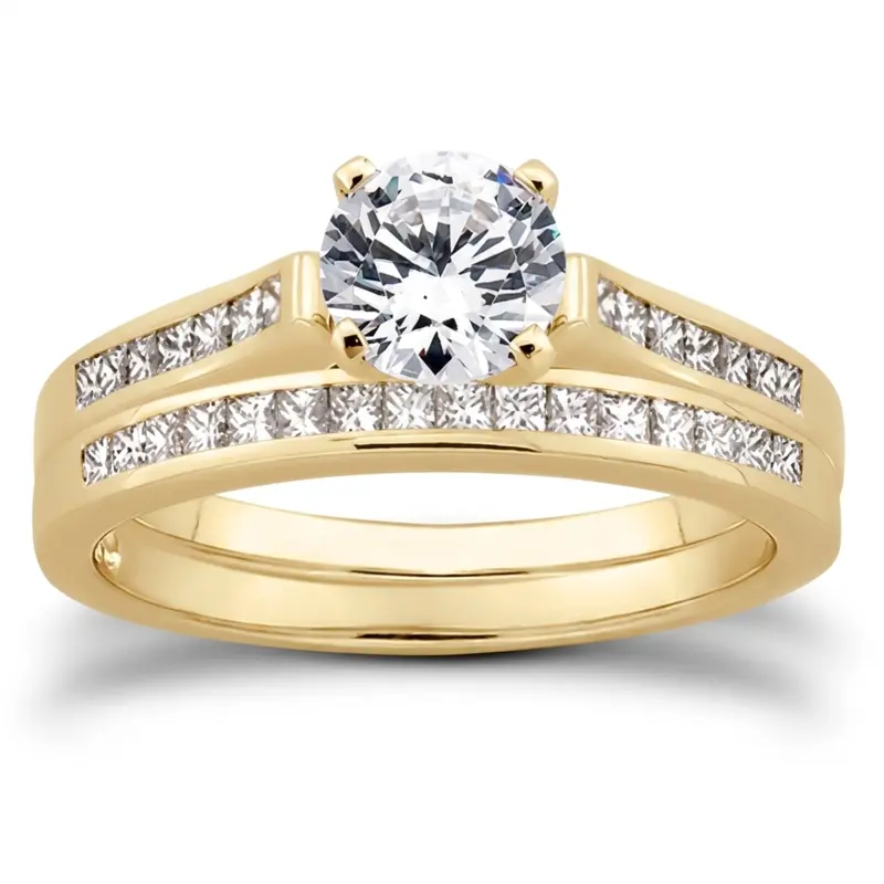 18K white gold 0.20 ct. tw. Diamond Bridal Ring - alternate view 5