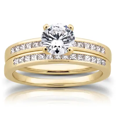 18K white gold 0.28 ct. tw. Diamond Bridal Ring - alternate view 6 thumbnail