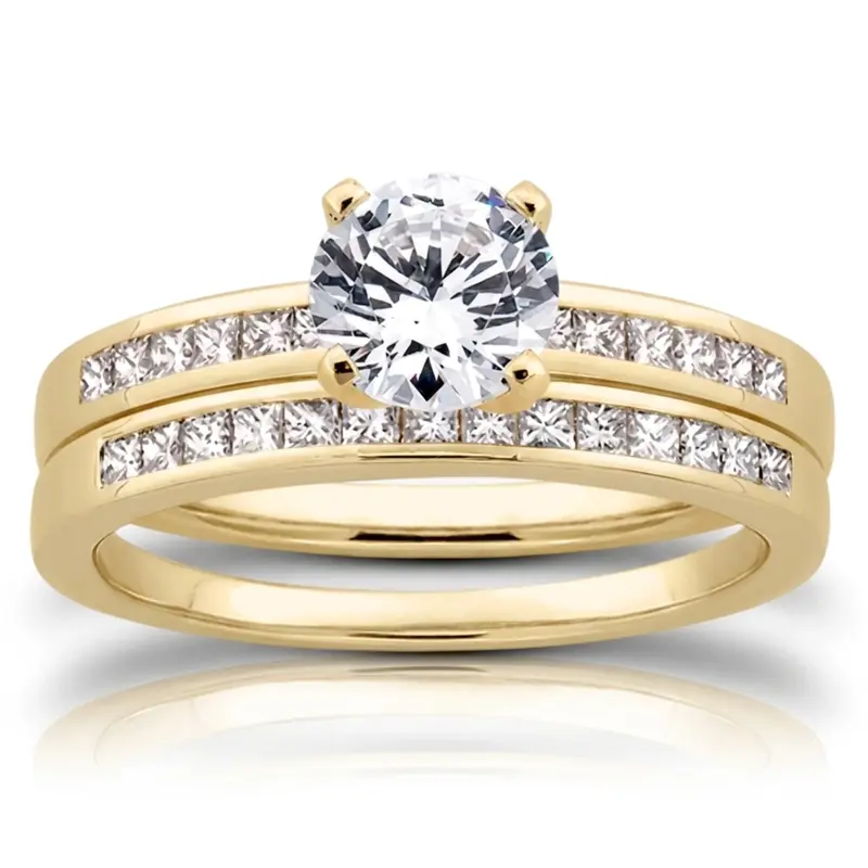 18K white gold 0.28 ct. tw. Diamond Bridal Ring - alternate view 6