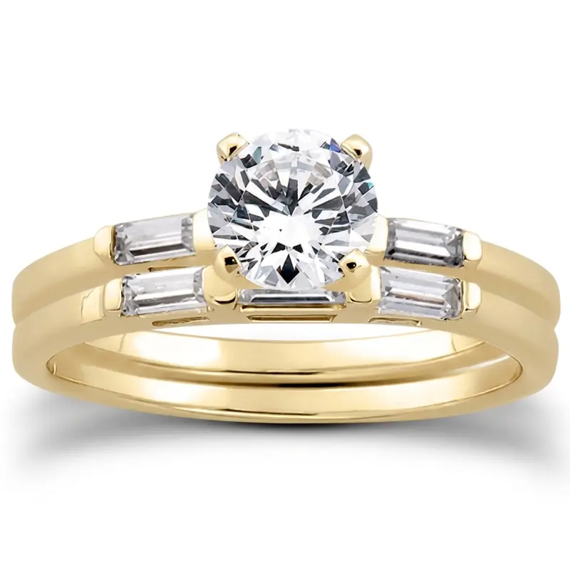 18K white gold 0.17 ct. tw. Diamond Bridal Ring - alternate view 4