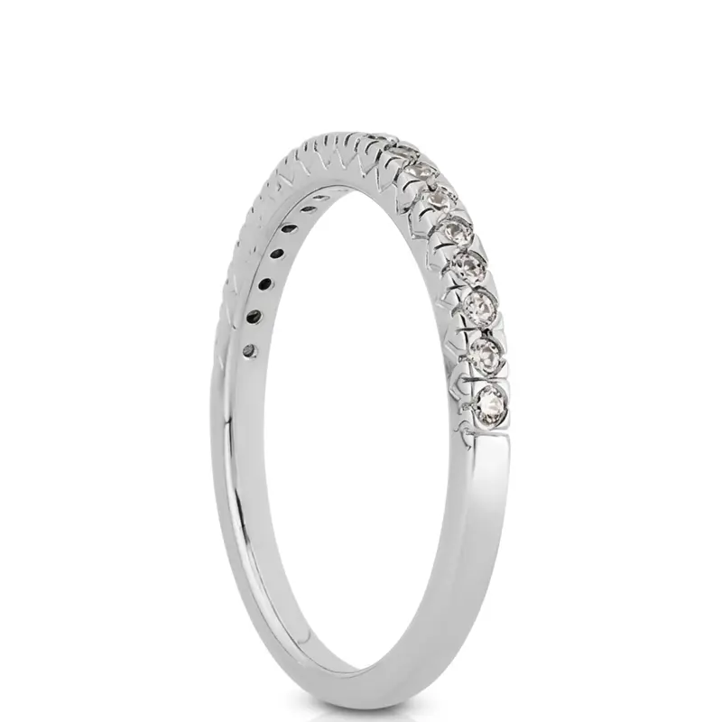 18K white gold 0.18 ct. Diamond Bridal Ring - alternate view 6