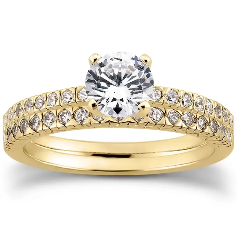 18K white gold 0.18 ct. Diamond Bridal Ring - alternate view 5