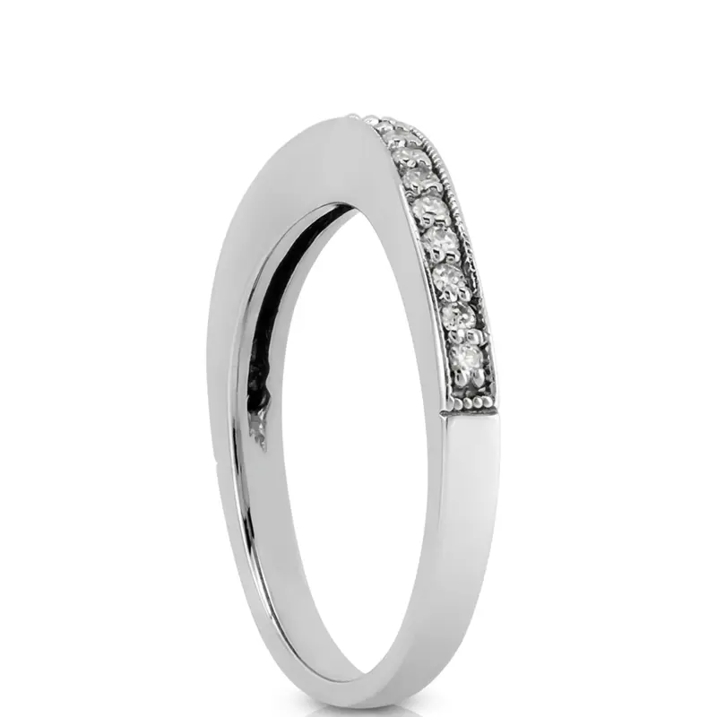 18K white gold 0.21 CT Diamond Bridal Ring - alternate view 8