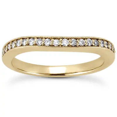 18K white gold 0.21 CT Diamond Bridal Ring - alternate view 6 thumbnail