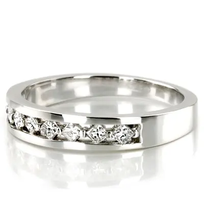 14K white gold Elegant Prong Set Diamond Bridal Ring (1/5 ct. t.w) - alternate view 8 thumbnail