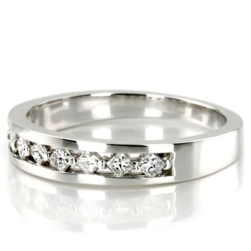 14K white gold Elegant Prong Set Diamond Bridal Ring (1/5 ct. t.w) - alternate view 8