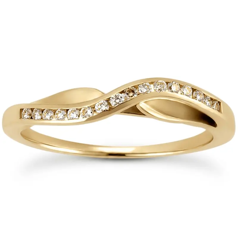 18K white gold 0.12 ct. Diamond Bridal Ring - alternate view 7