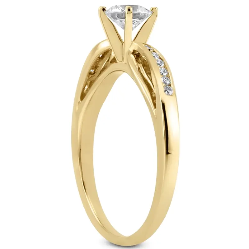 18K white gold 0.12 ct. Diamond Bridal Ring - alternate view 6