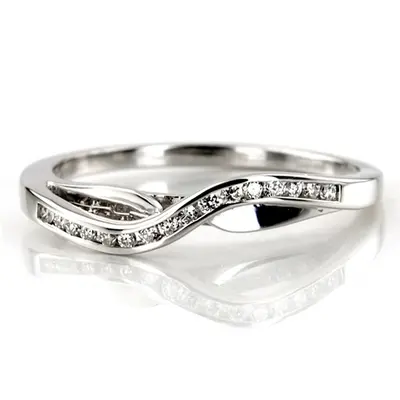 0.12  ct.  Diamond Bridal Ring - view 1 of 8