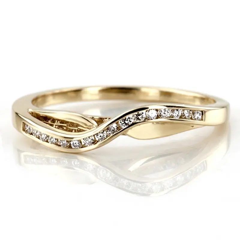 18K white gold 0.12 ct. Diamond Bridal Ring - alternate view 2