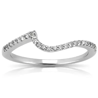 14K rose gold 0.12 ct. Diamond Bridal Ring 1 - alternate view 2 thumbnail