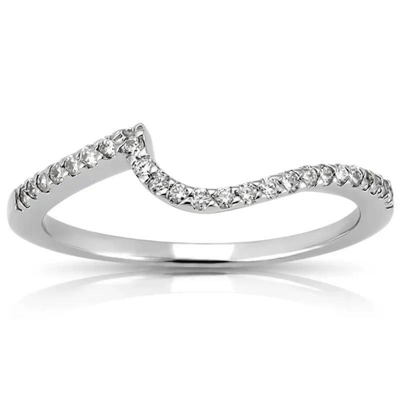 14K rose gold 0.12 ct. Diamond Bridal Ring 1 - alternate view 2