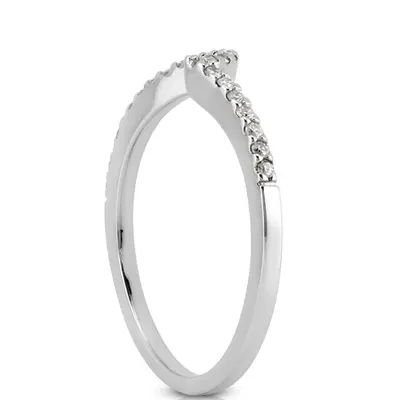 14K rose gold 0.12 ct. Diamond Bridal Ring 1 - alternate view 6 thumbnail