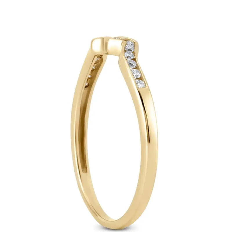 18K white gold 0.15 ct. Diamond Bridal Ring - alternate view 3