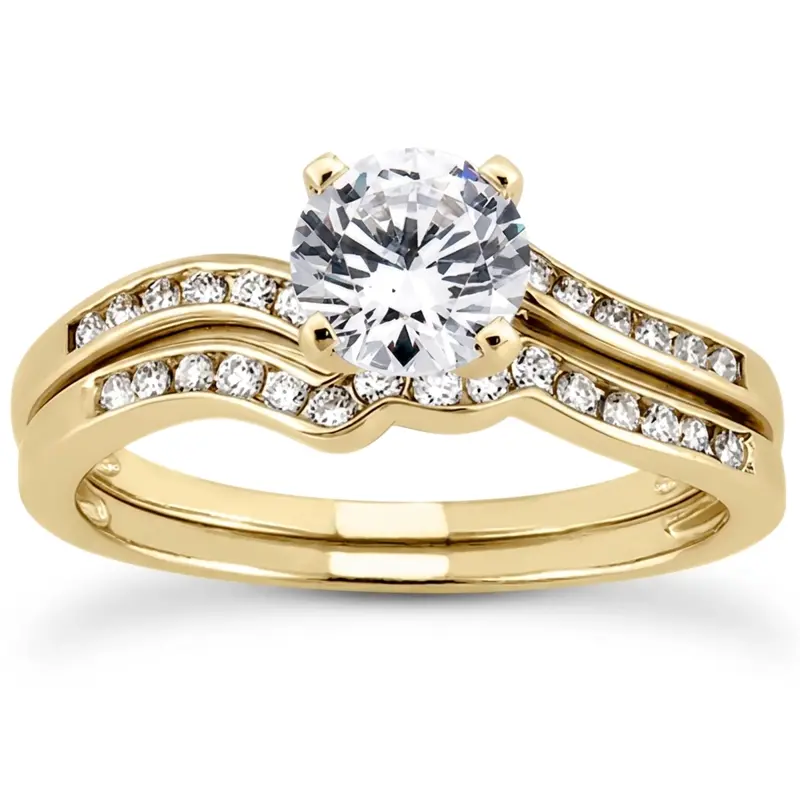 18K white gold 0.15 ct. Diamond Bridal Ring - alternate view 5