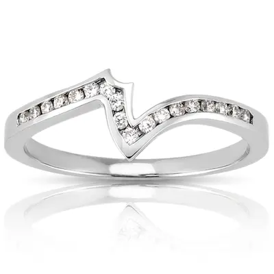 0.135  ct.  Diamond Bridal Ring - view 2 of 6