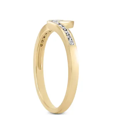 18K white gold 0.135 ct. Diamond Bridal Ring - alternate view 3 thumbnail