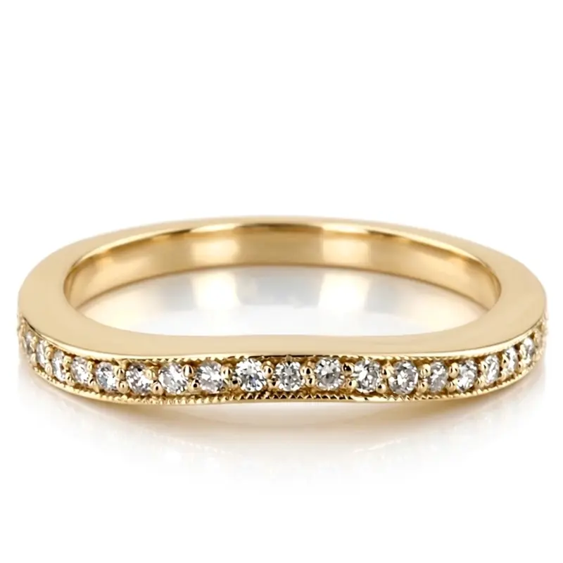 18K white gold 0.21 CT Diamond Bridal Ring - main view