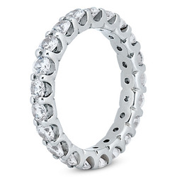 1.80 ct. Round Cut Diamond Eternity Wedding Band thumbnail 2