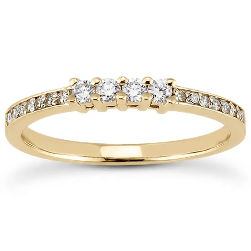 18K white gold 0.27 ct. Diamond Bridal Ring - alternate view 2