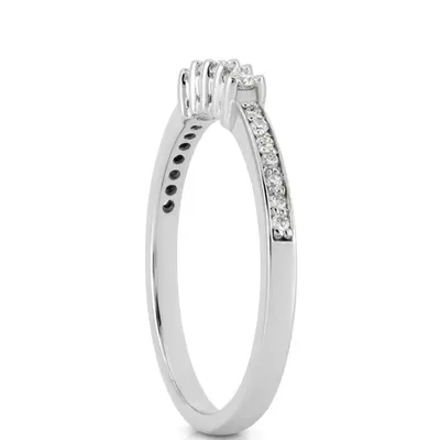 18K white gold 0.27 ct. Diamond Bridal Ring - alternate view 6 thumbnail