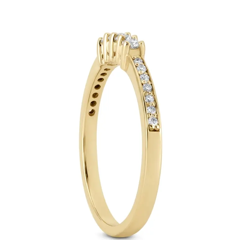 18K white gold 0.27 ct. Diamond Bridal Ring - alternate view 3