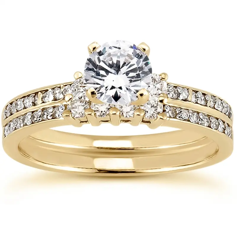 18K white gold 0.27 ct. Diamond Bridal Ring - alternate view 5