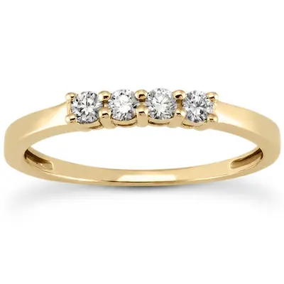 18K white gold 0.14 ct. Diamond Bridal Ring - alternate view 7 thumbnail