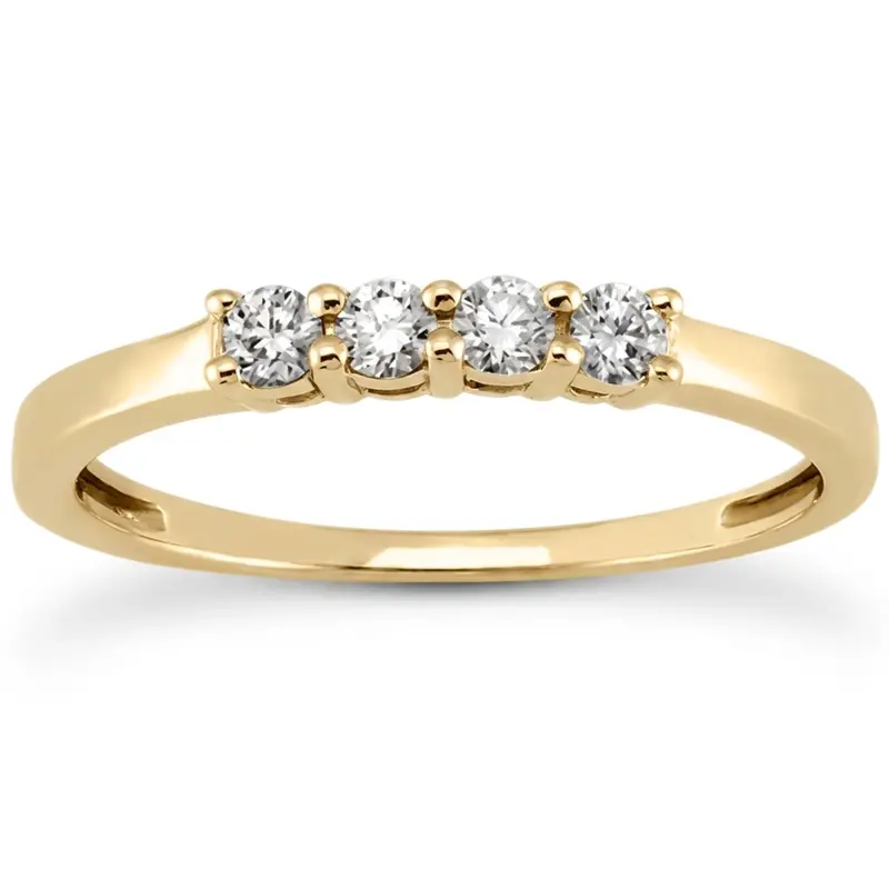 18K white gold 0.14 ct. Diamond Bridal Ring - alternate view 7