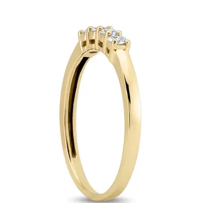 18K white gold 0.14 ct. Diamond Bridal Ring - alternate view 6 thumbnail