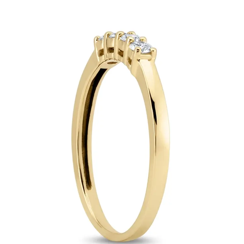 18K white gold 0.14 ct. Diamond Bridal Ring - alternate view 6