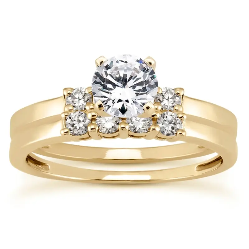 18K white gold 0.14 ct. Diamond Bridal Ring - alternate view 4