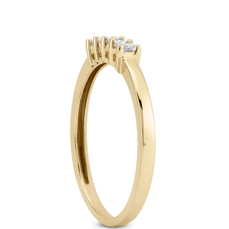 platinum 0.2 ct. Diamond Bridal Ring - alternate view 3