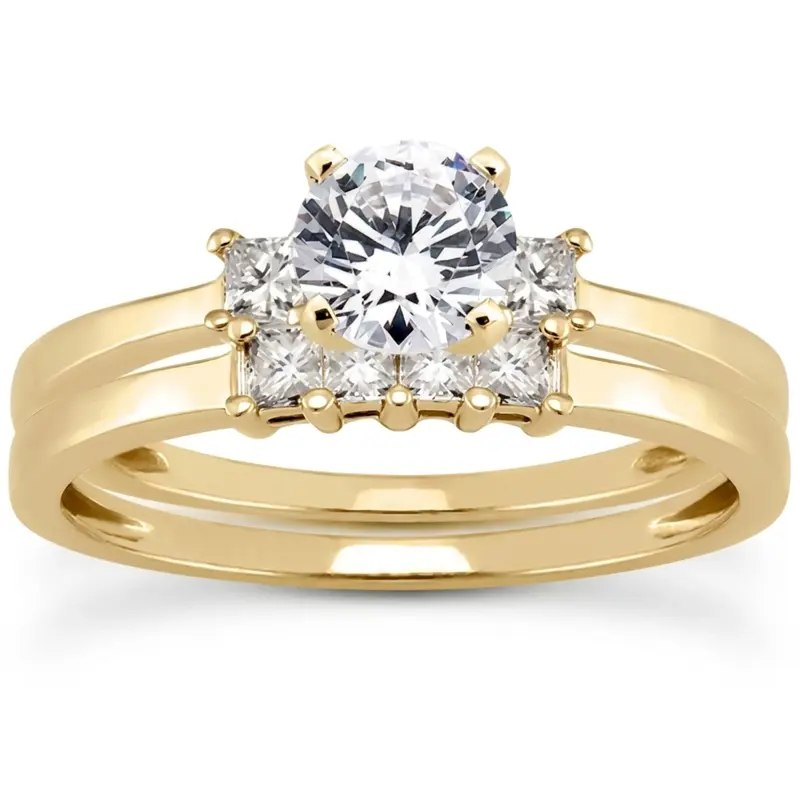 platinum 0.2 ct. Diamond Bridal Ring - alternate view 5