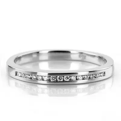 Beautifully Crafted Channel Set Diamond Bridal Ring (0.11 ct. tw.) - view 2 of 8