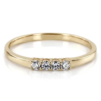 0.14 ct.  Diamond Bridal Ring - view 2 of 8