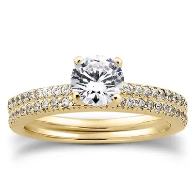 18K white gold 0.20 ct. Diamond Bridal Ring 1 - alternate view 5 thumbnail