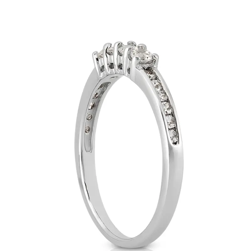 18K white gold 0.35 ct. Diamond Bridal Ring - alternate view 5