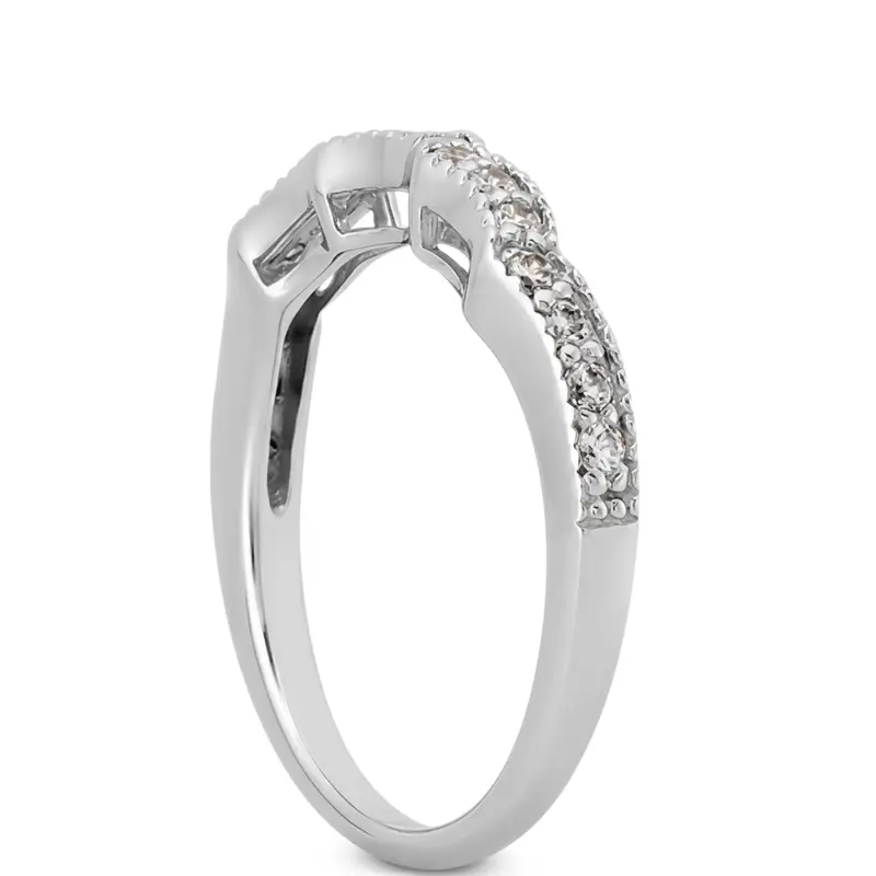 18K white gold Diamond Matching Band (0.26 ct. tw.) - alternate view 6