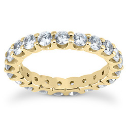 1.80 ct. Round Cut Diamond Eternity Wedding Band thumbnail 3