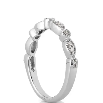 18K white gold 0.13 ct. Diamond Bridal Ring 1 - alternate view 7 thumbnail