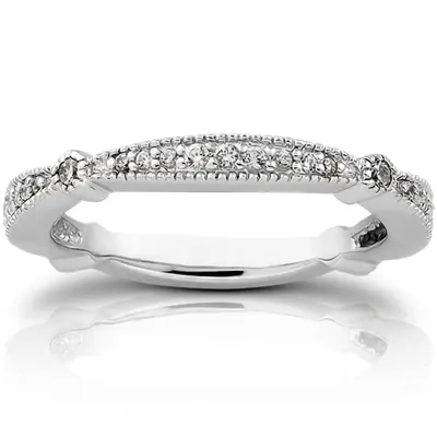 18K white gold 0.29 ct. Diamond Bridal Ring - alternate view 6 thumbnail