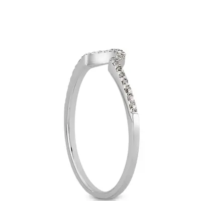 18K white gold 0.12 ct. tw. Diamond Bridal Ring - alternate view 6 thumbnail