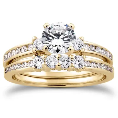 18K white gold 0.35 ct. Diamond Bridal Ring - alternate view 3 thumbnail