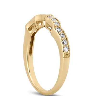 18K white gold Diamond Matching Band (0.26 ct. tw.) - alternate view 3 thumbnail