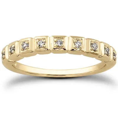 Pave Set Diamond Wedding band(0.09 ct. tw.) alternate view