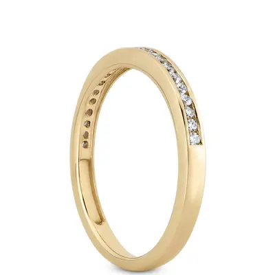 18K white gold Classic Channel Set Petite Wedding Band(0.17 ct. tw.) - alternate view 4 thumbnail