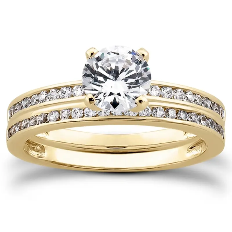 18K white gold Classic Channel Set Petite Wedding Band(0.17 ct. tw.) - alternate view 5