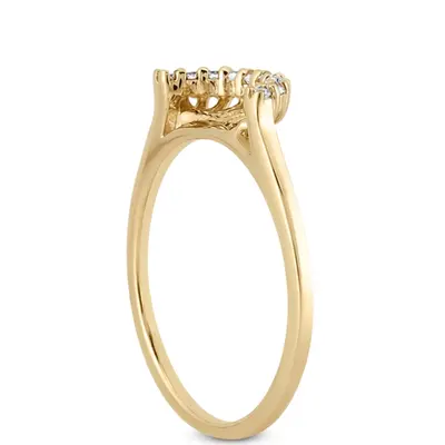 18K white gold 0.10 ct. Diamond Bridal Ring - alternate view 5 thumbnail