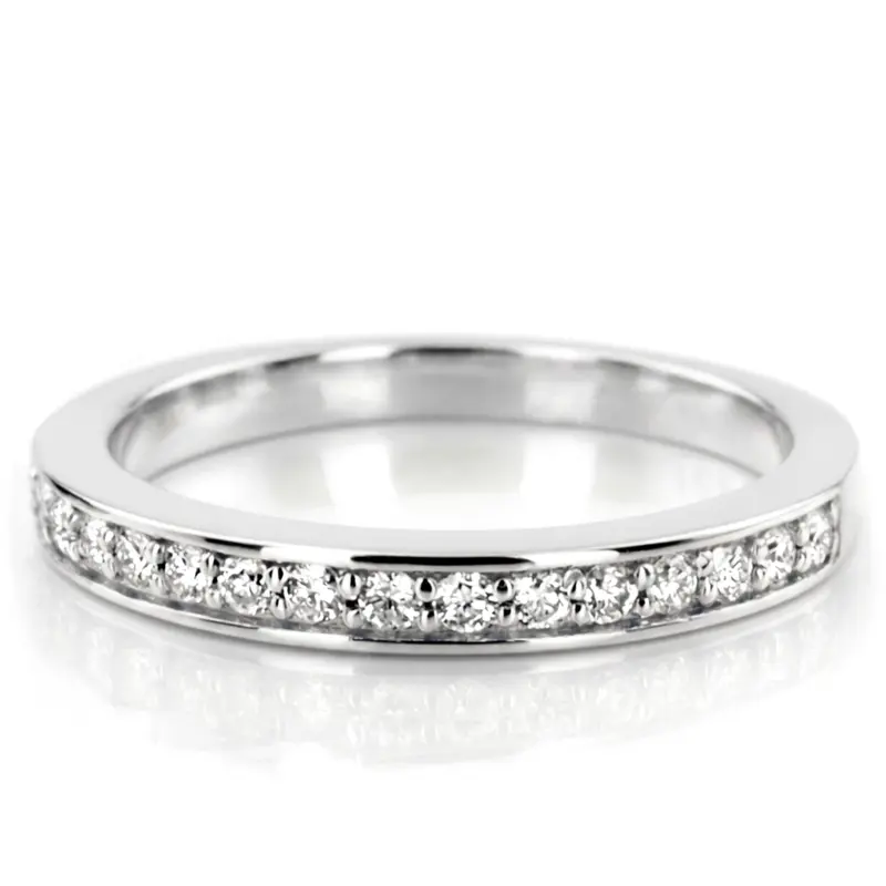 14K white gold 0.24 ct. Diamond Bridal Ring - alternate view 2
